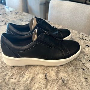 Clarks Layton Reye black leather sneaker